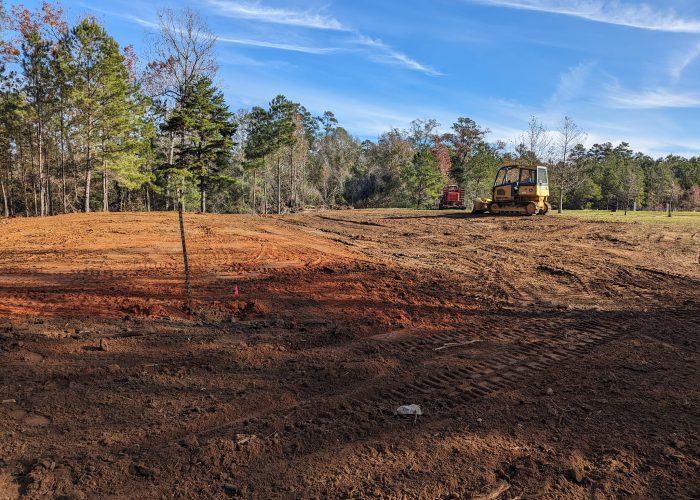 professional land clearing work being done in covington la